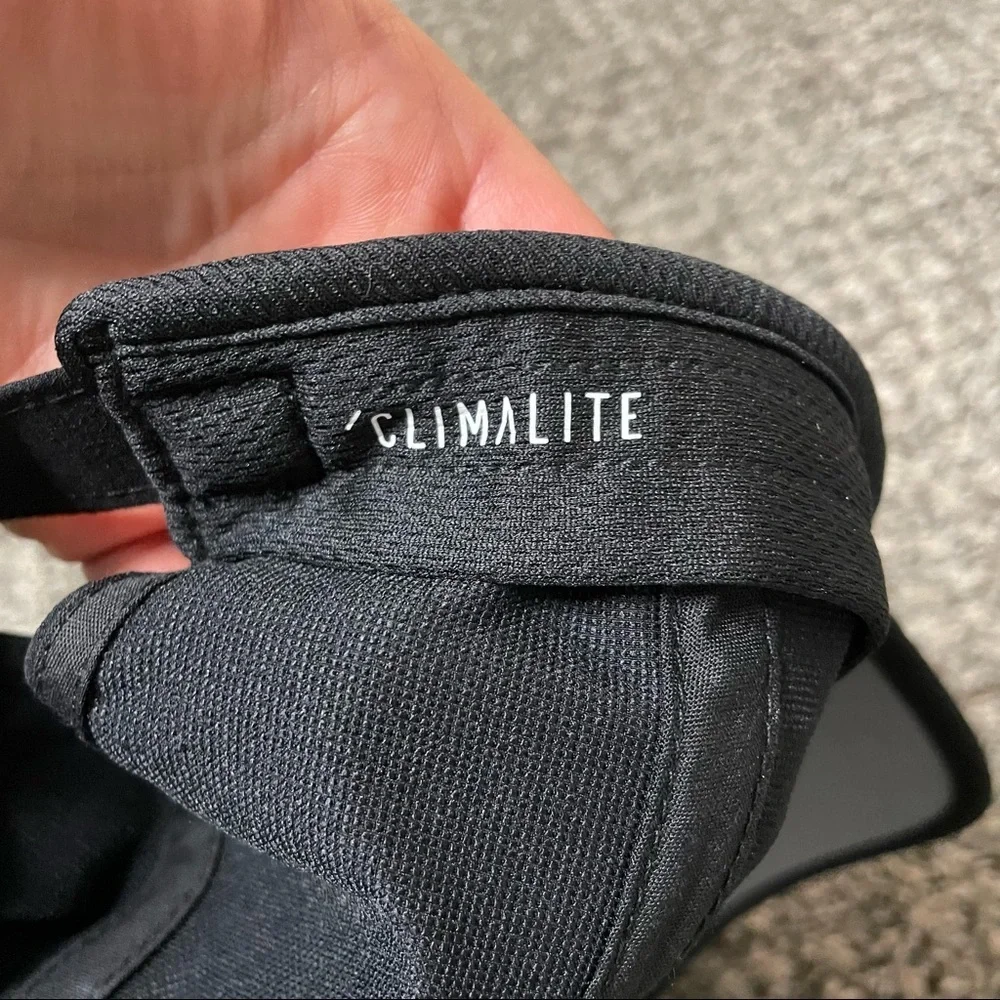 Adidas Climalite baseball cap hat black adjustable lightweight moisture-wicking‎